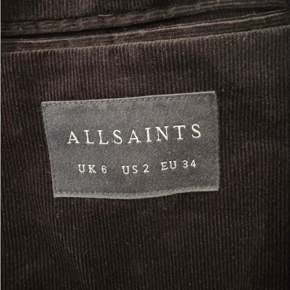 NWT AllSaints Adlai Corduroy Relaxed Blazer Size US/2 - Picture 9 of 13